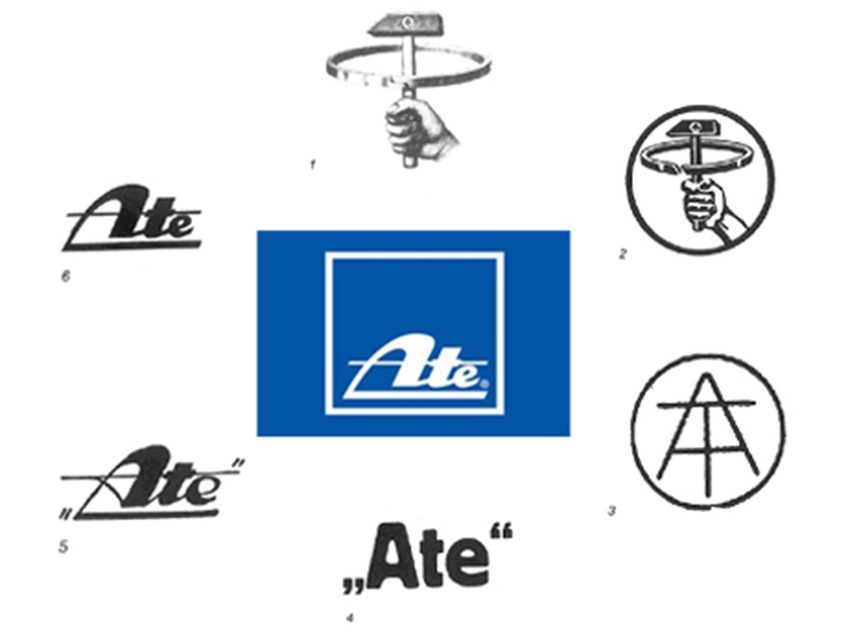 Das ATE Logo im Wandel der Zeit
