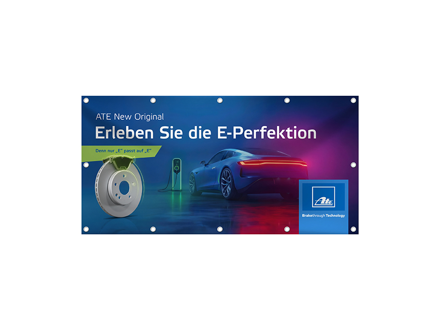 Outdoor-Banner als Blickfang