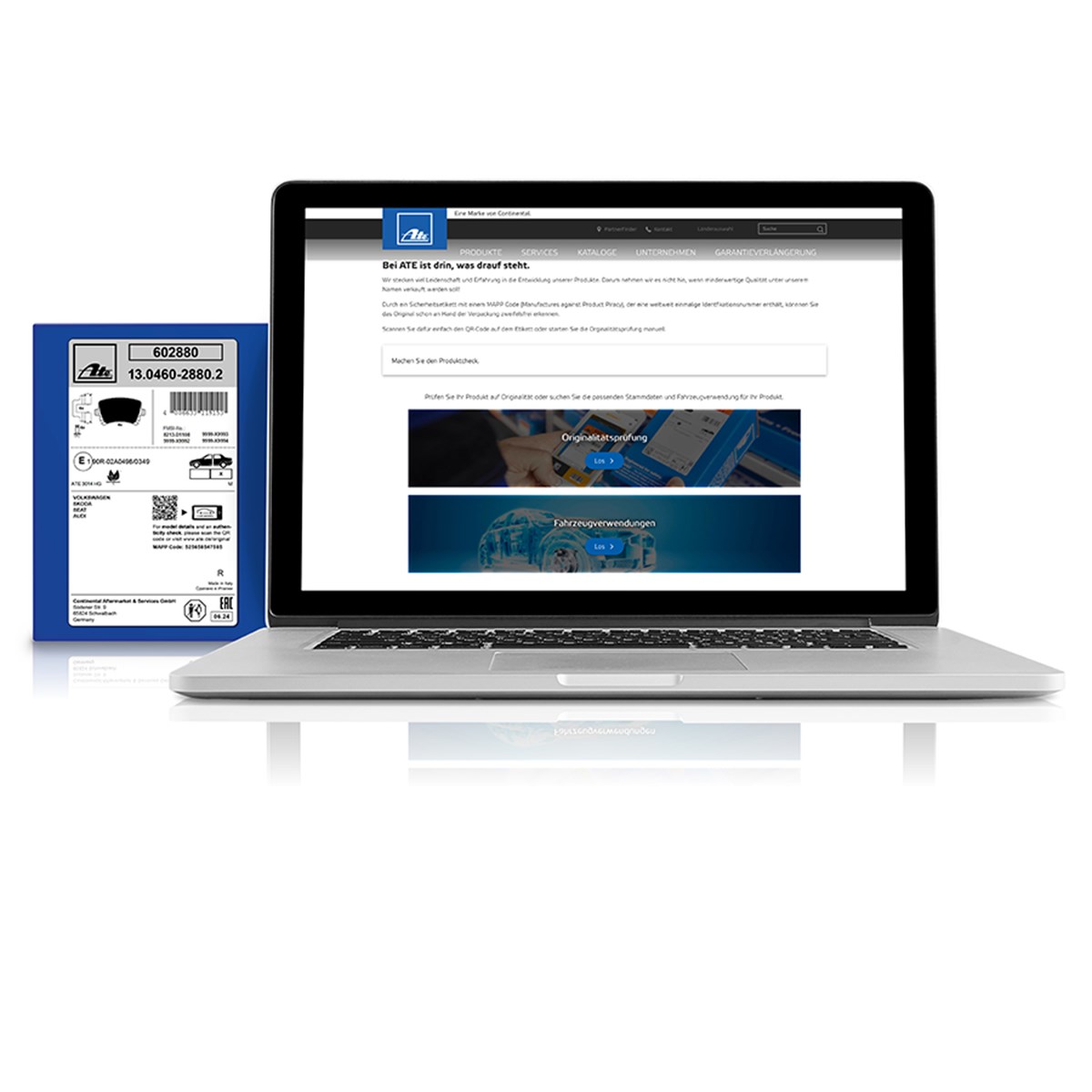 Kein Smartphone? Einfach MAPP-Code manuell eingeben